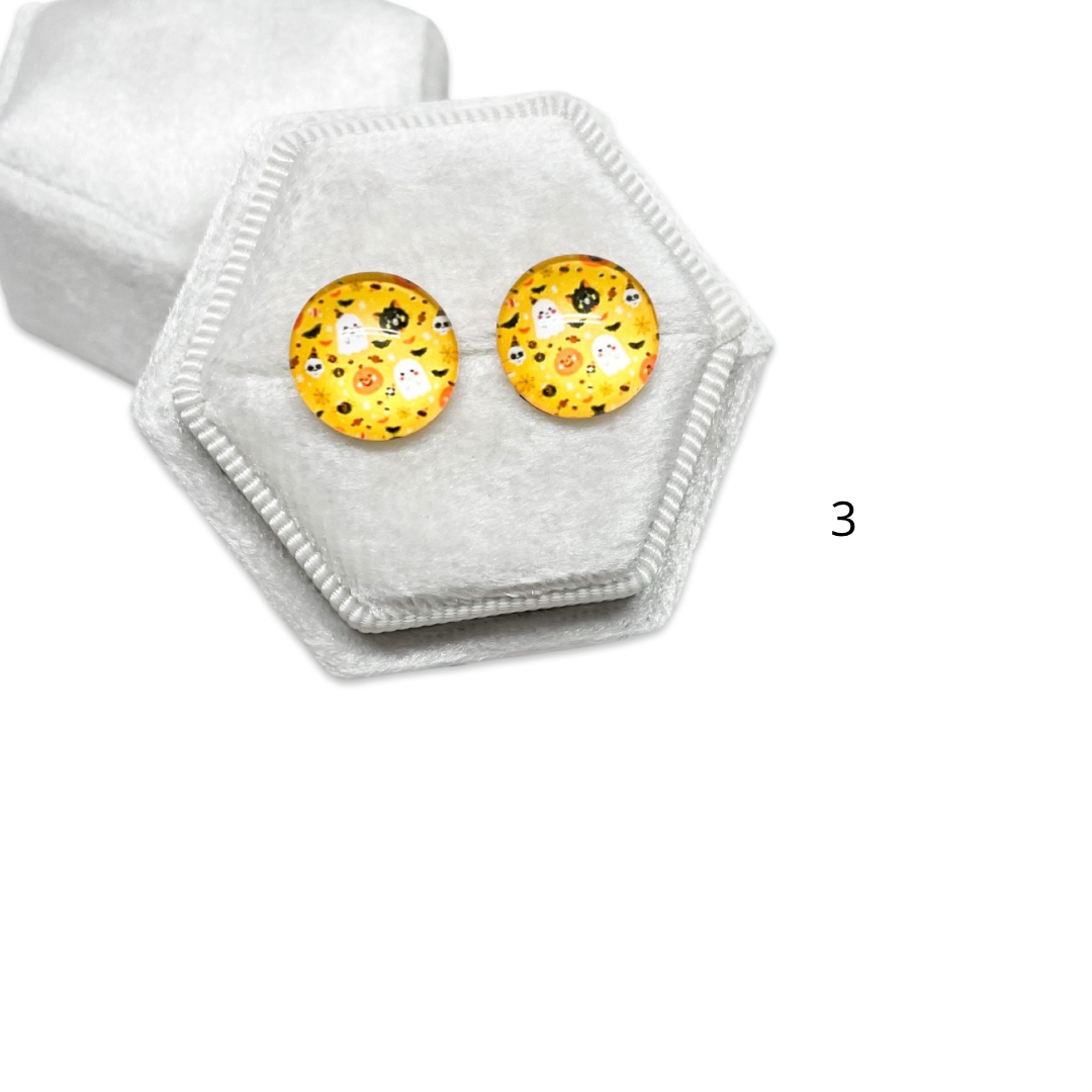 Earrings - Halloween Rounds