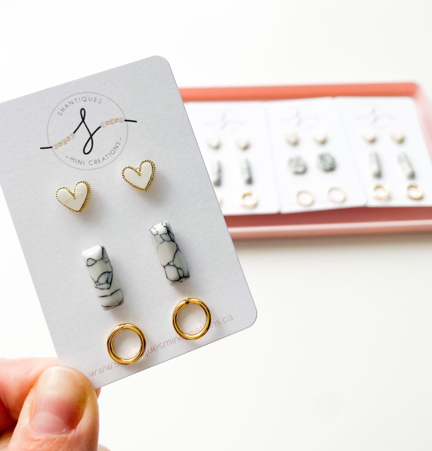 14K Gold Plated - Trio Earrings