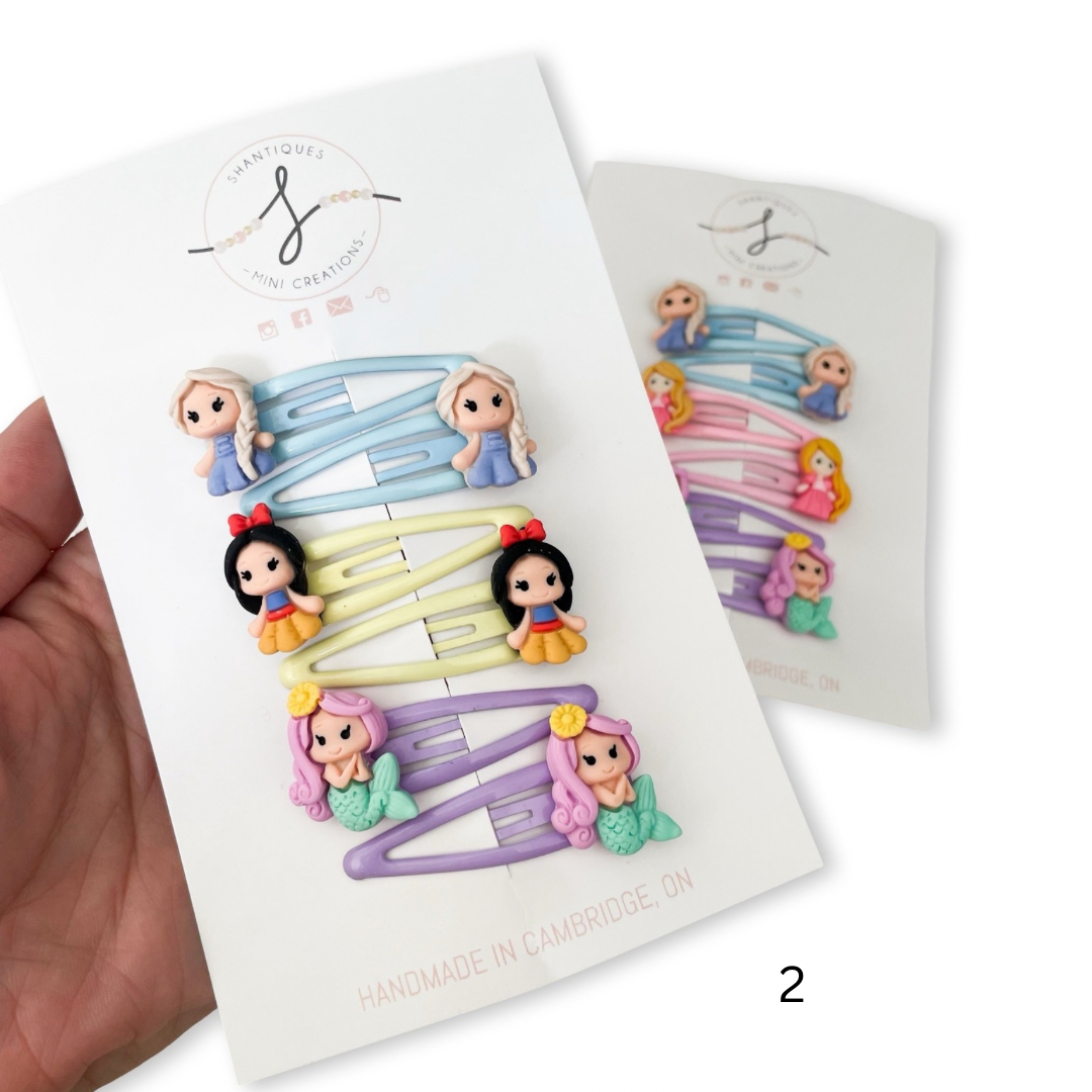 Princess - Trio Snap Clip Full Sets (3 sets)