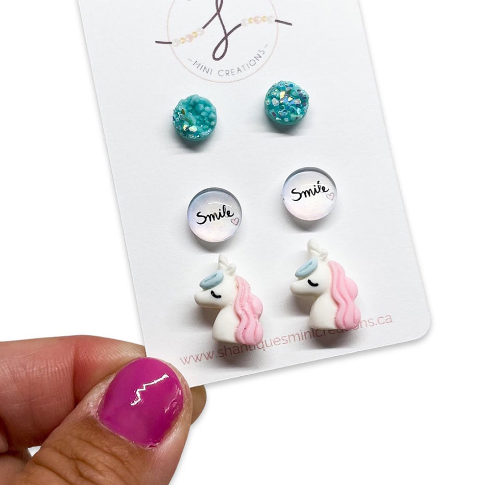 Unicorns - Trio Earrings