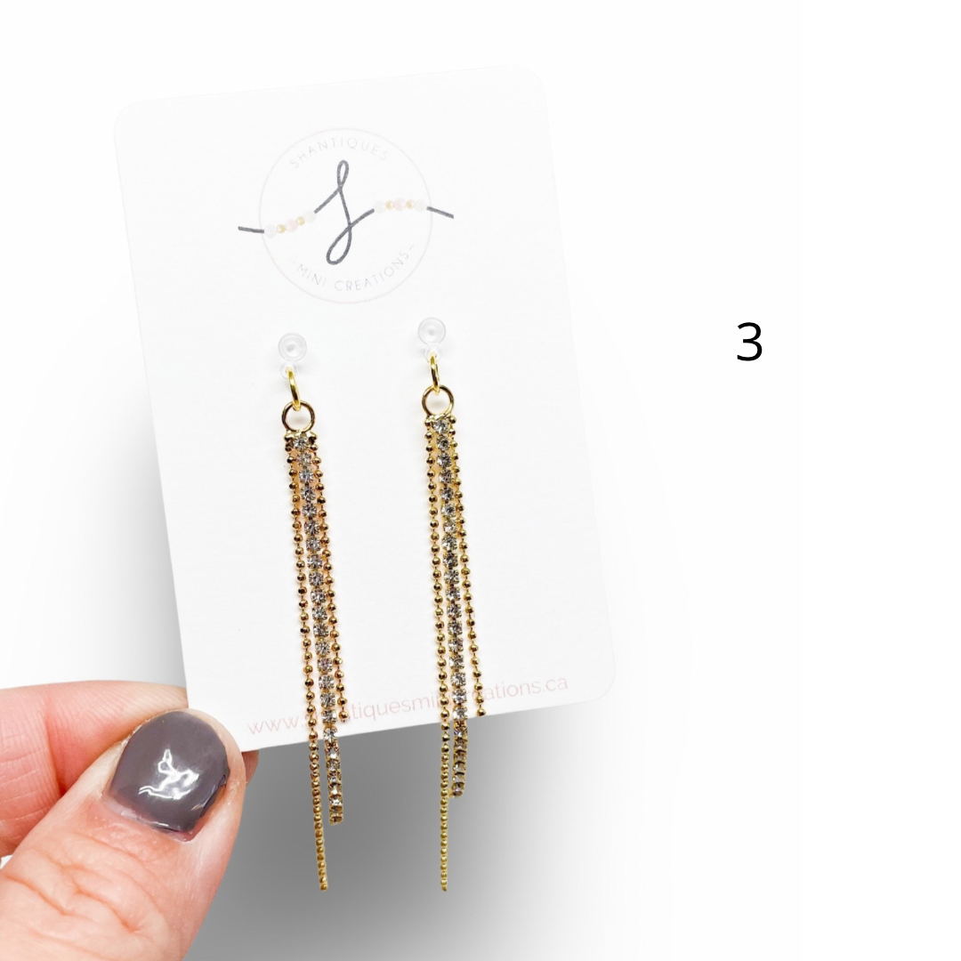 Diamond Drops - Dangle Earrings