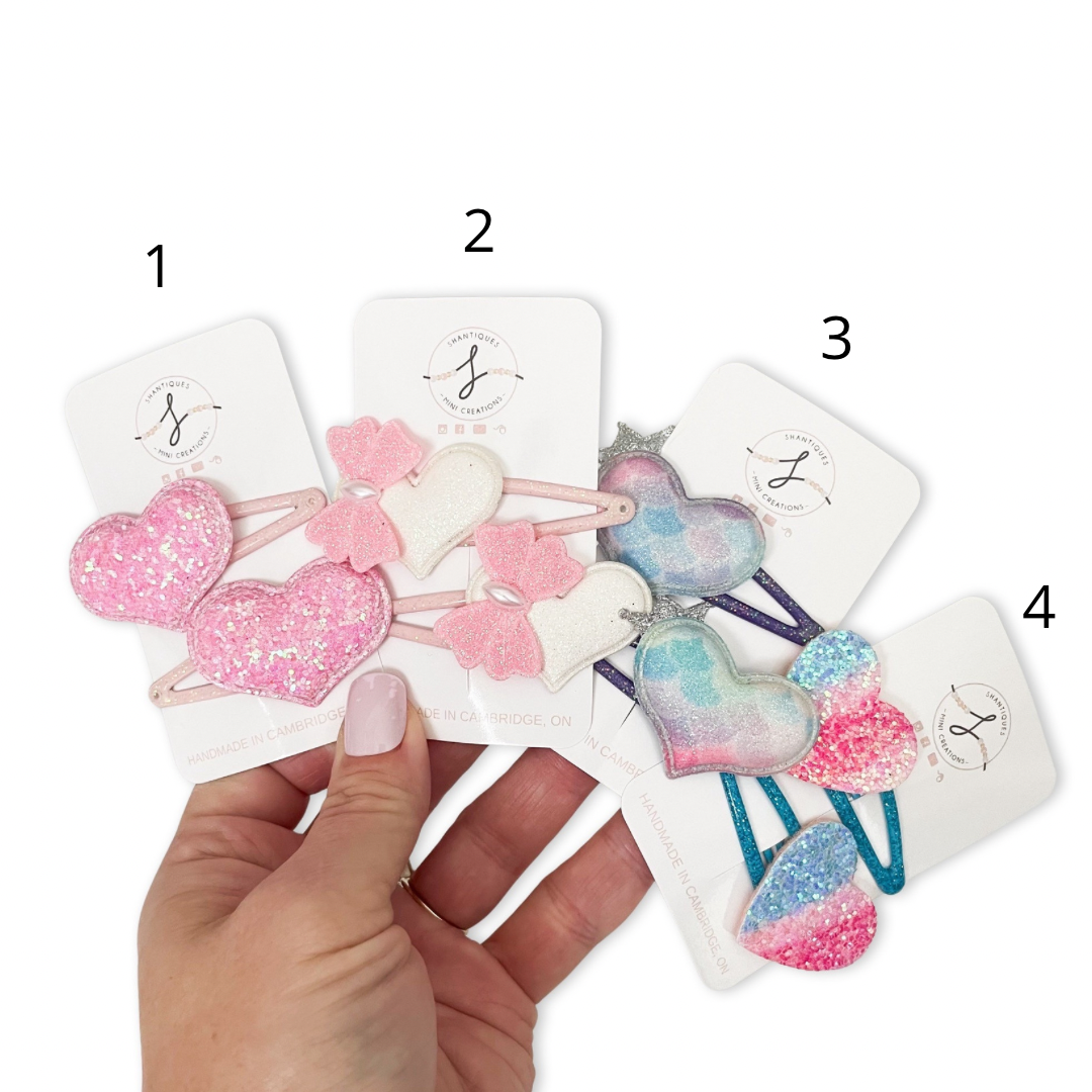 Hearts - Snap Clip Sets