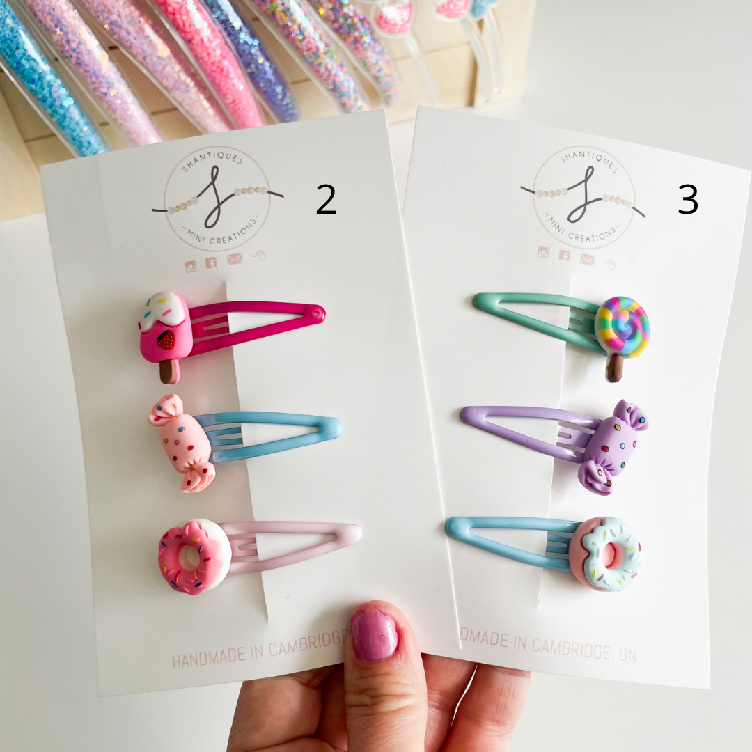 Trio Snap Clip Sets - Spring Fun