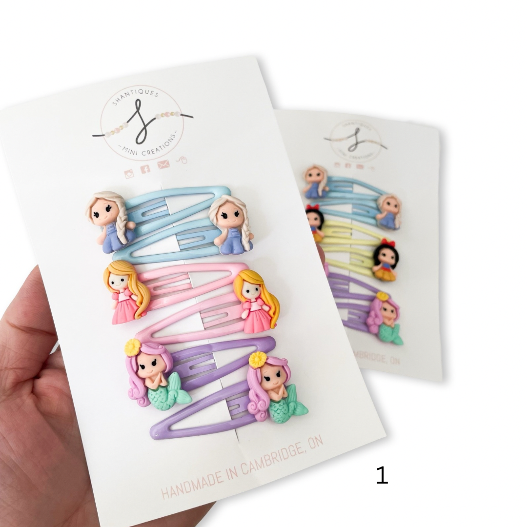 Princess - Trio Snap Clip Full Sets (3 sets)