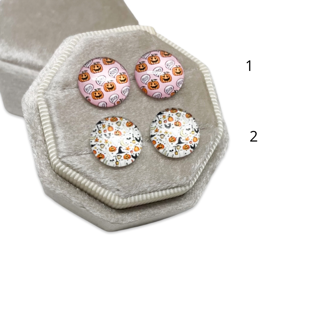 Earrings - Halloween Rounds