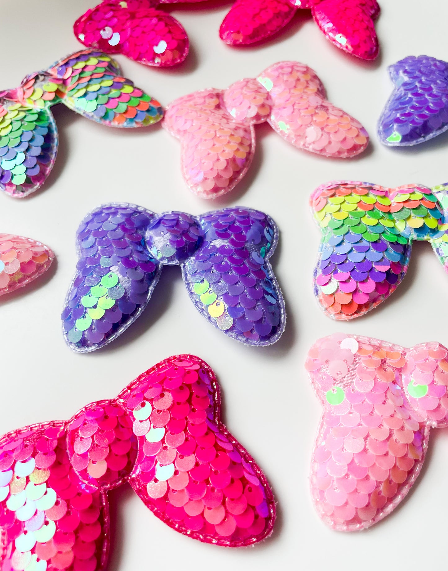 Sequin Bows - Snap Clips