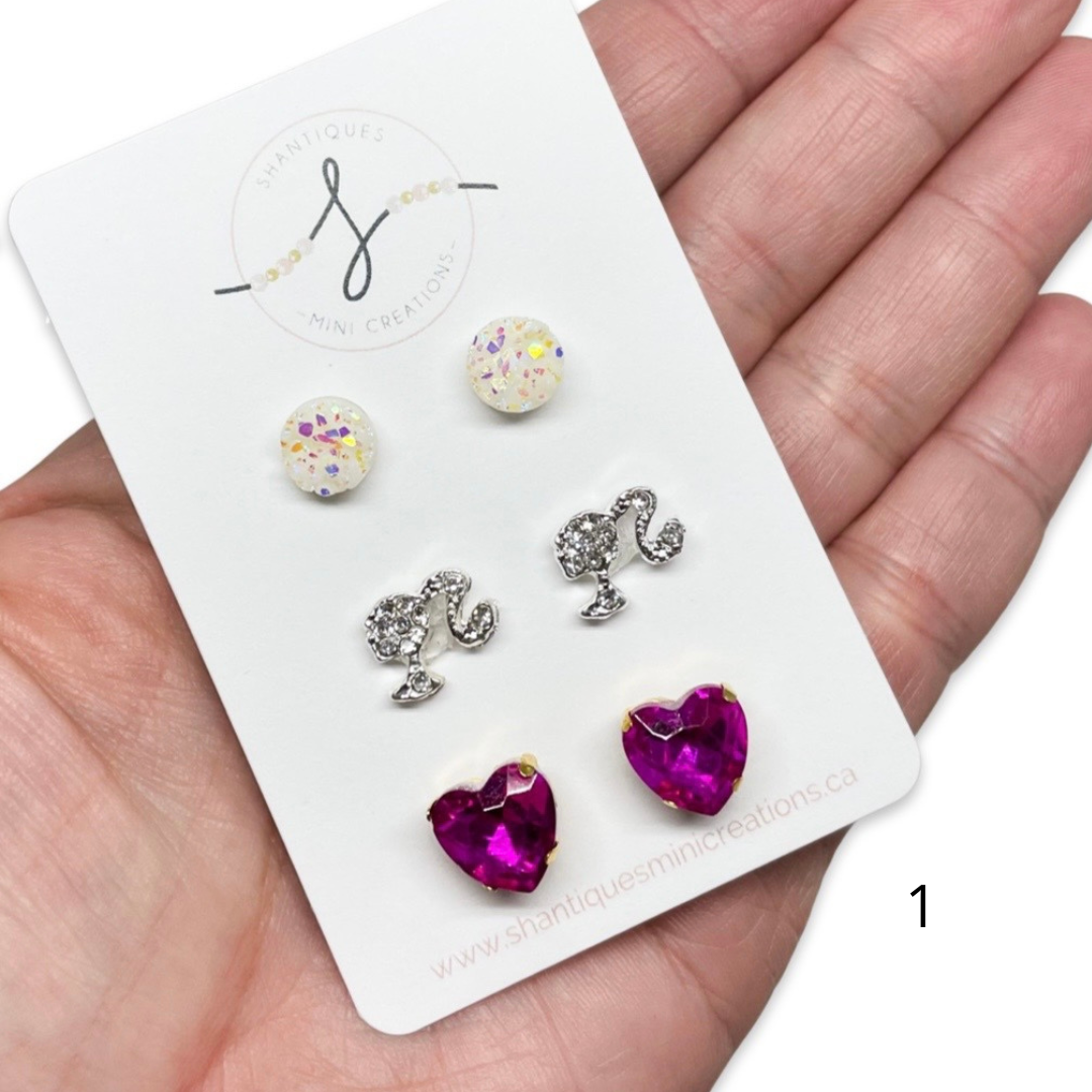 Dream Pink - Trio Earrings