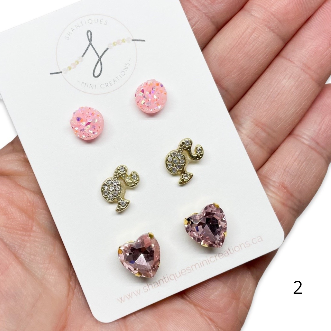 Dream Pink - Trio Earrings