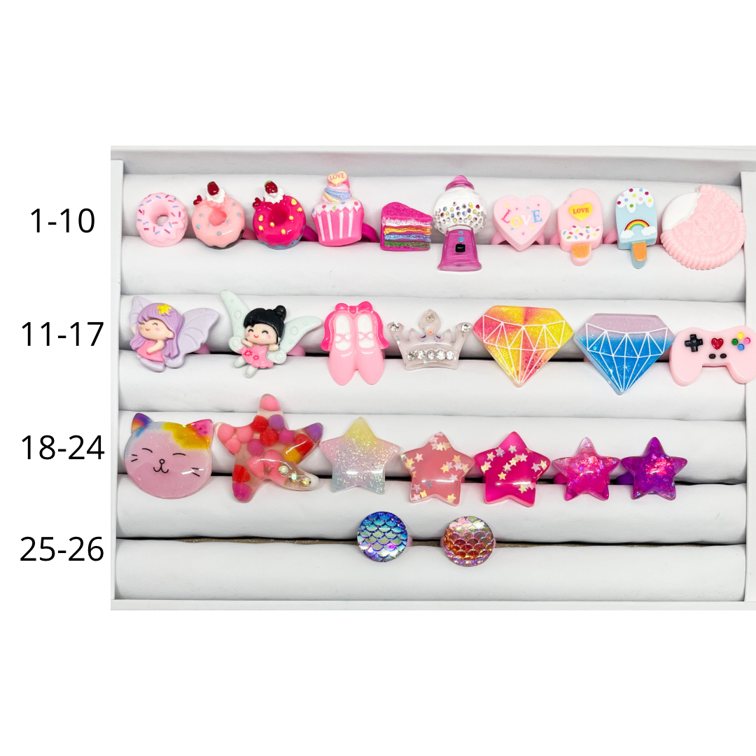 Sweet Treats and Girly Fun - Rings