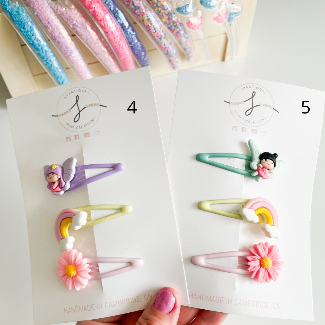 Trio Snap Clip Sets - Spring Fun