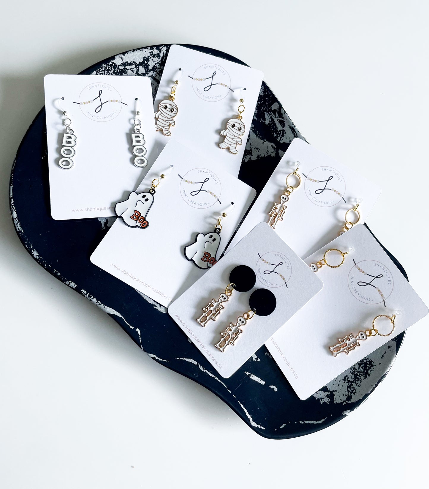 Dangle Earrings - Halloween Mummys