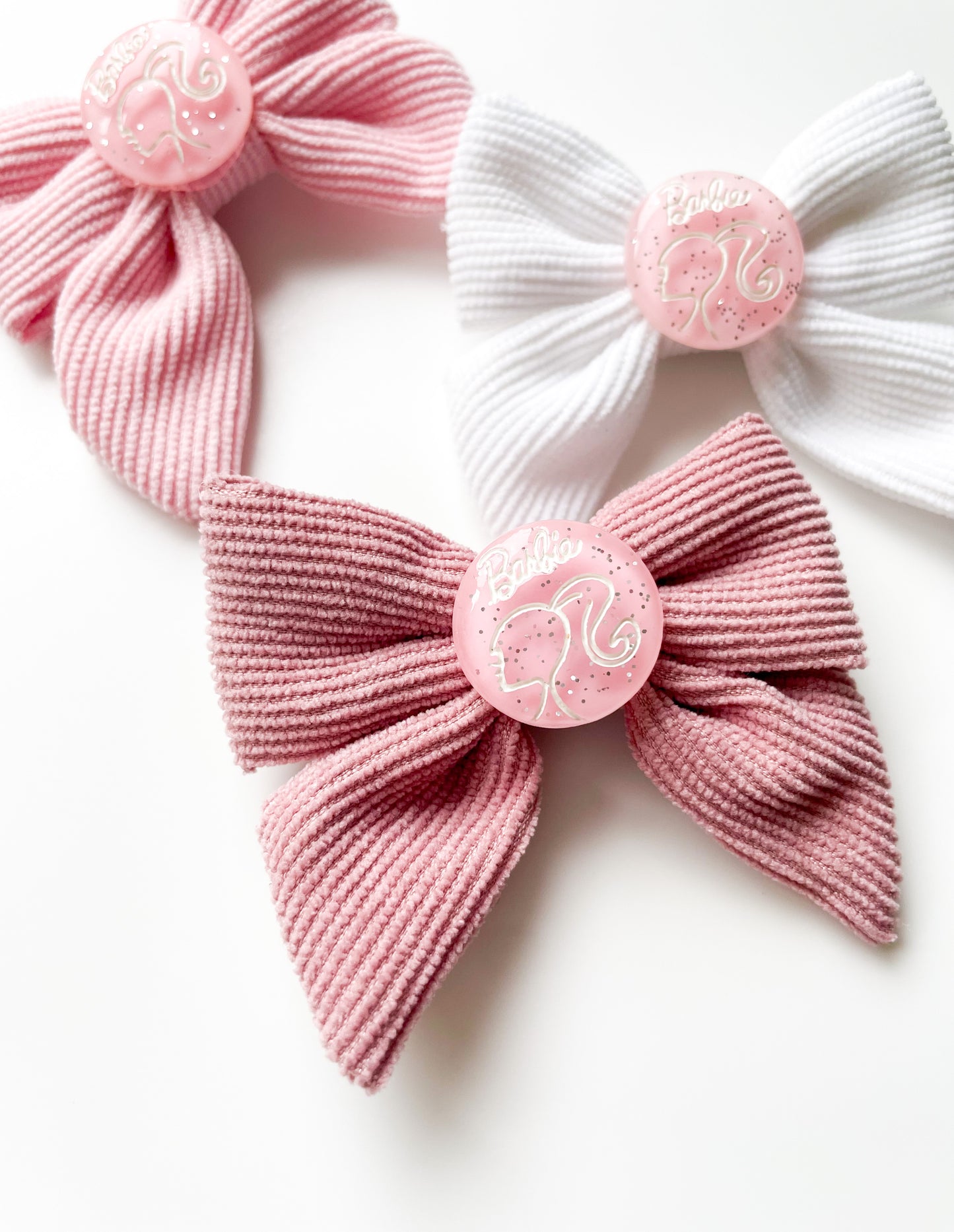 Dream Pink Bows - Non Slip Clips