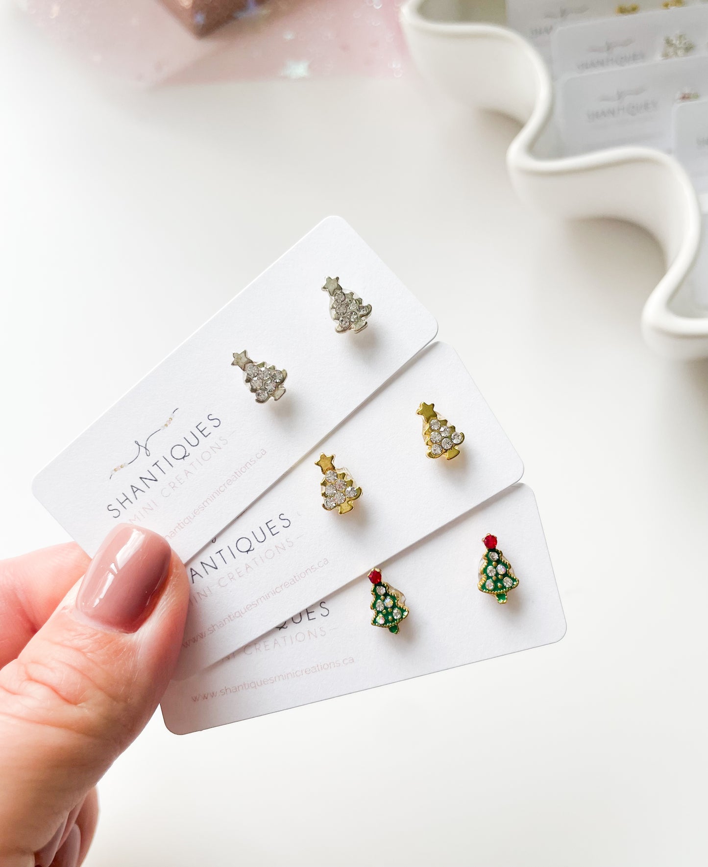 Earrings - Diamond Trees