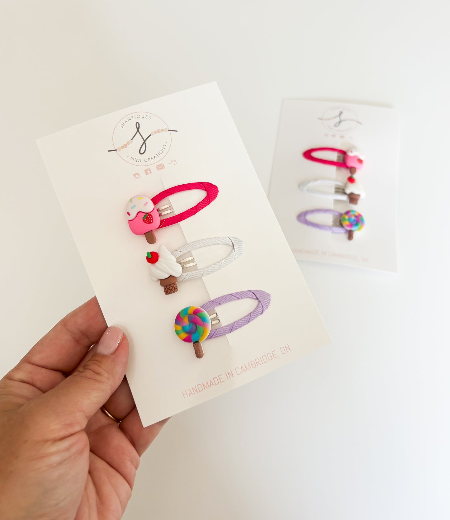 Trio Snap Clip Sets - Summer Sweet Treats