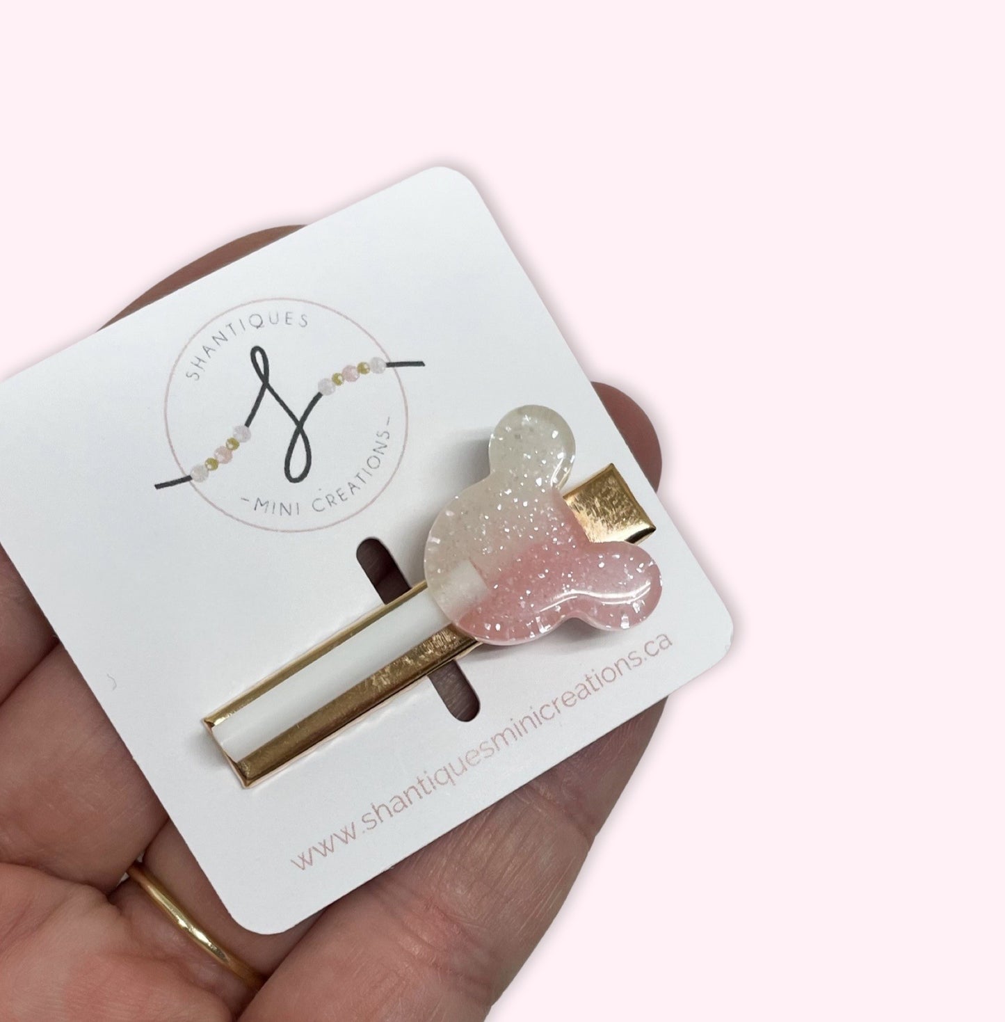 Alligator Bar Clips - Mouse Lollipop