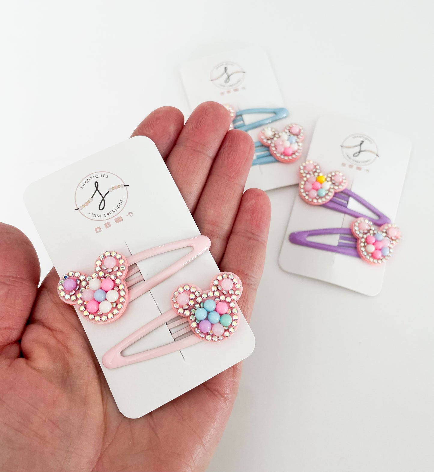 Snap Clip Sets - Pastel Mouse