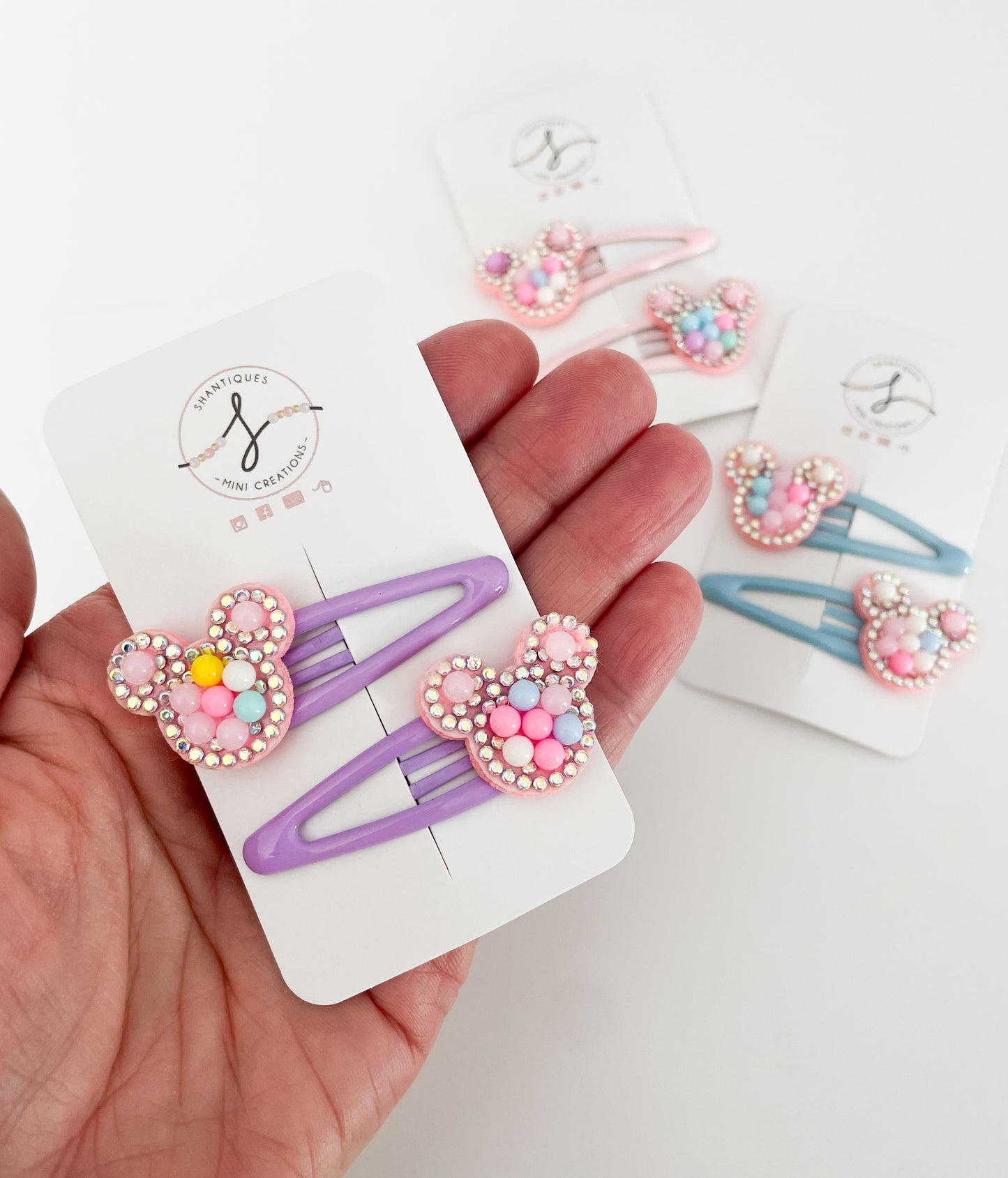 Snap Clip Sets - Pastel Mouse