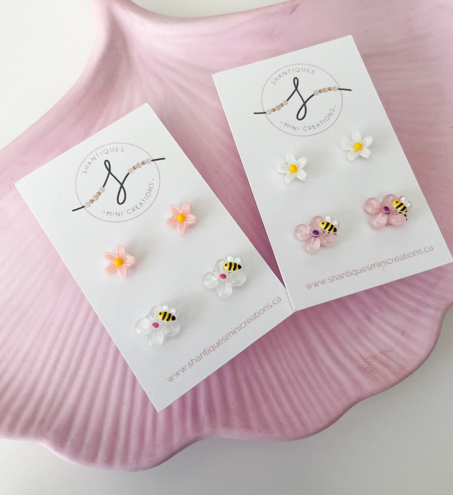 Duo Earrings - Flowers / Butterflies