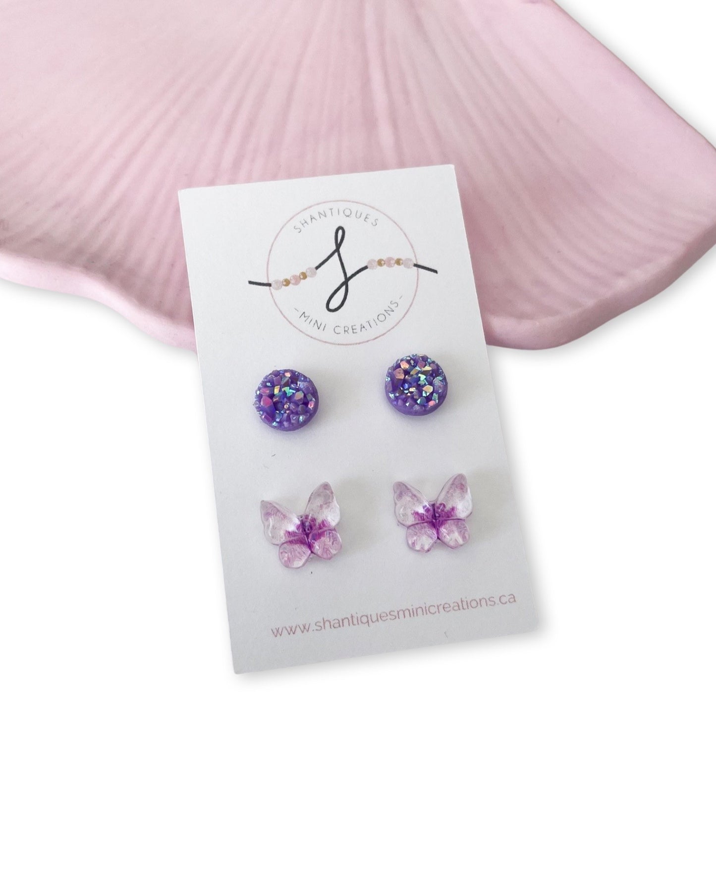 Duo Earrings - Flowers / Butterflies