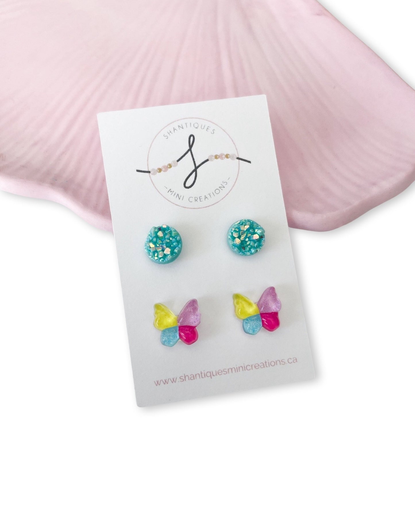 Duo Earrings - Flowers / Butterflies