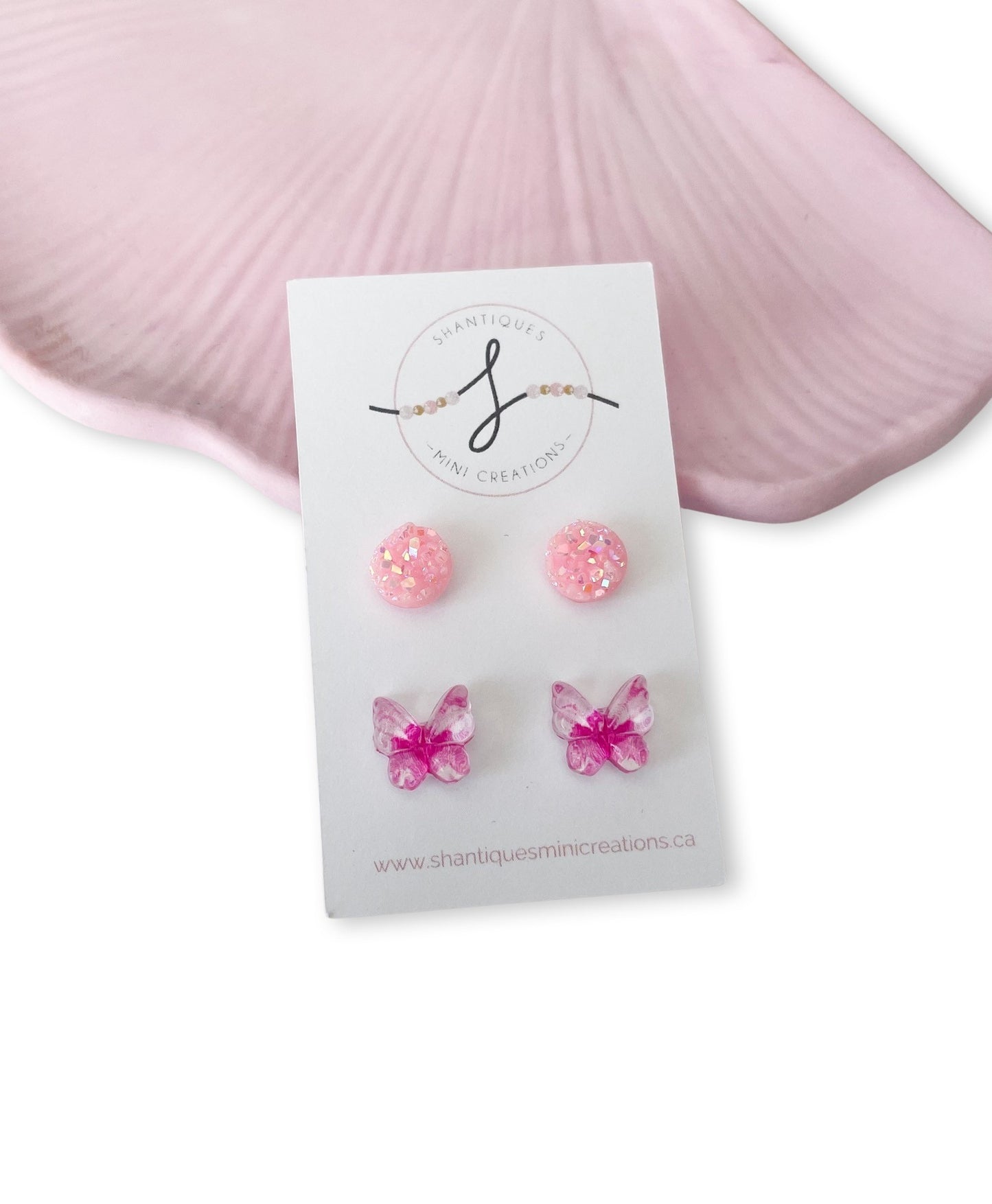 Duo Earrings - Flowers / Butterflies