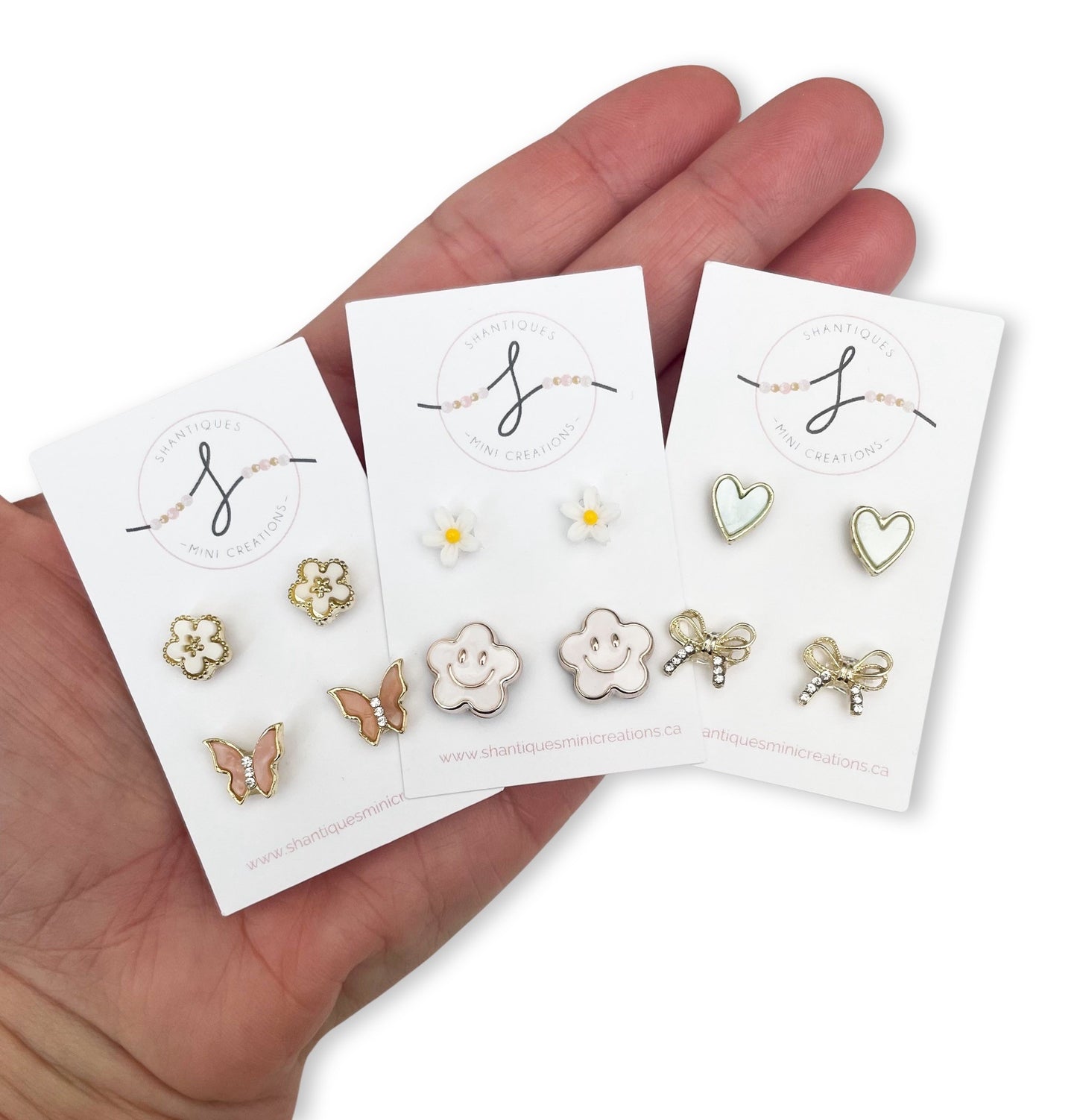 Duo Earrings - Flowers / Butterflies