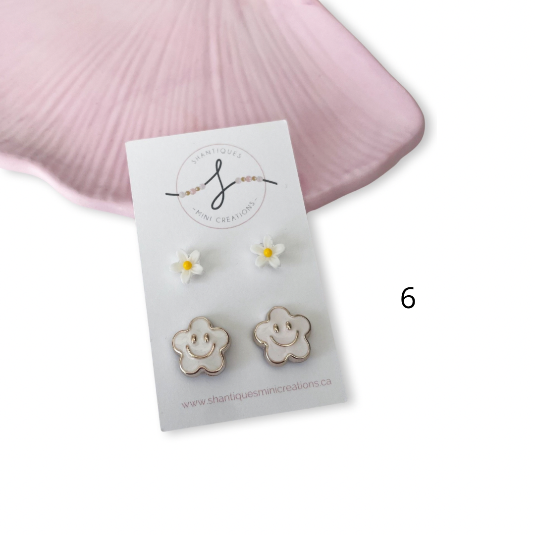 Duo Earrings - Flowers / Butterflies