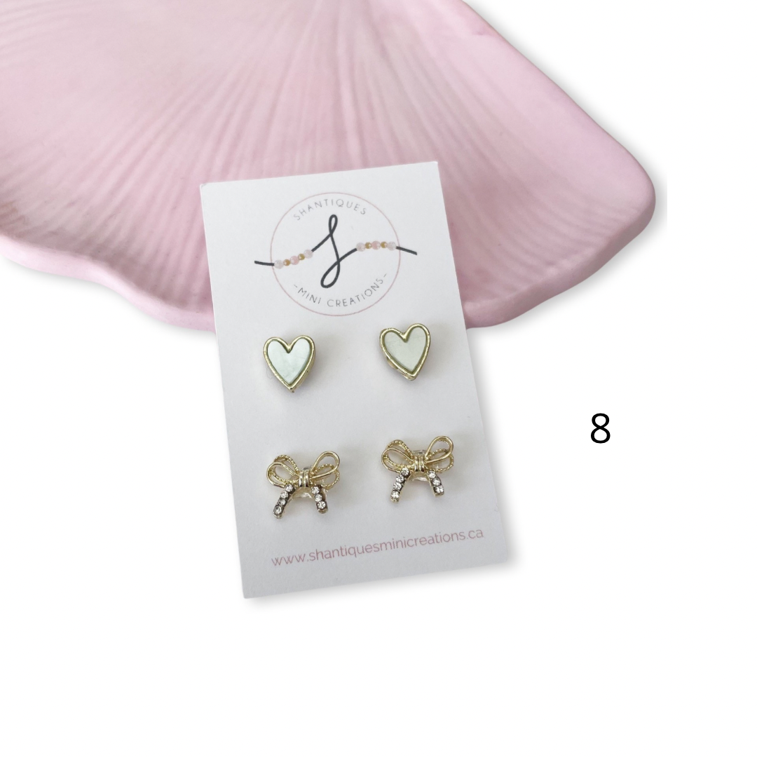 Duo Earrings - Flowers / Butterflies