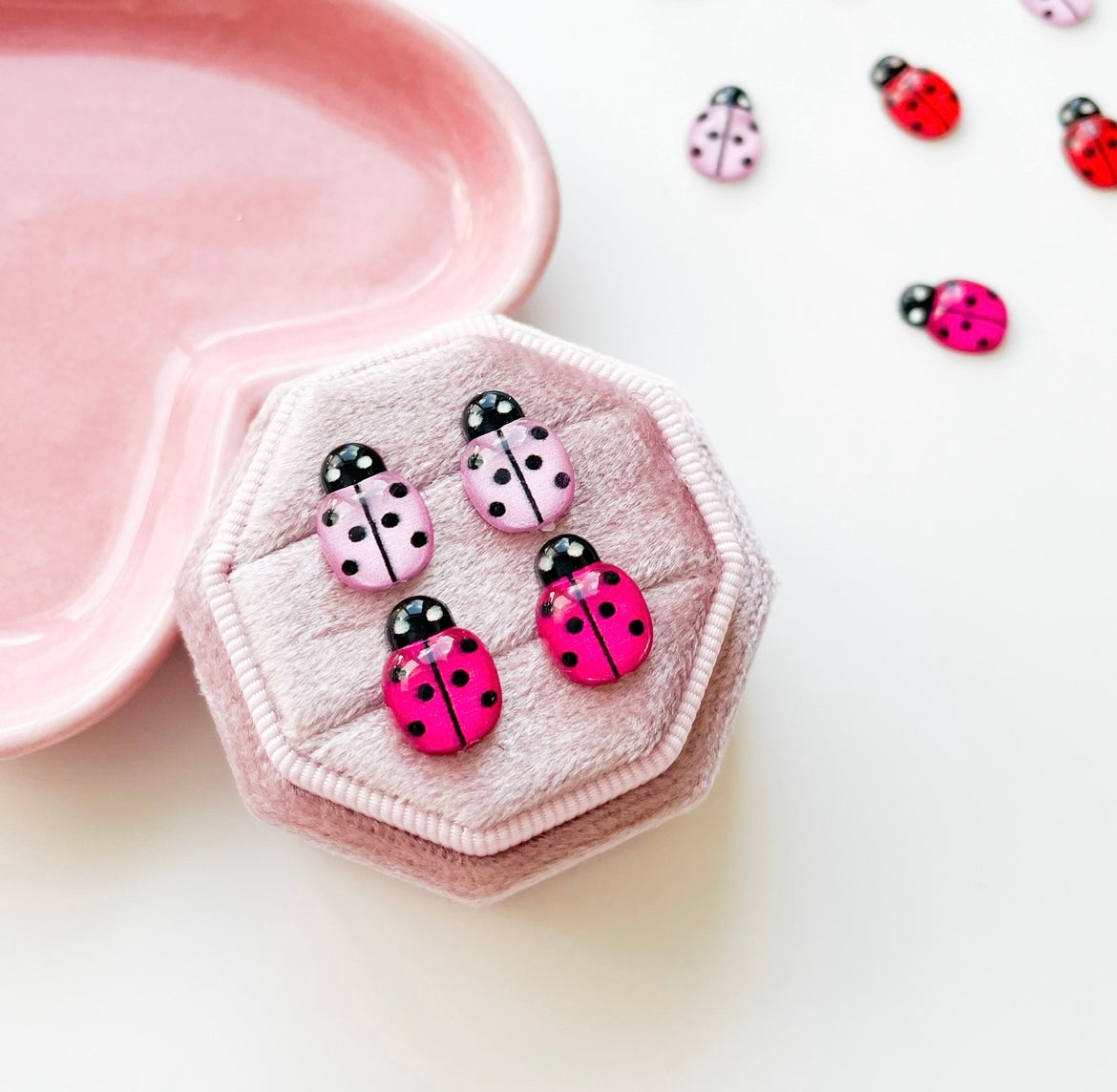 Earrings - Ladybugs