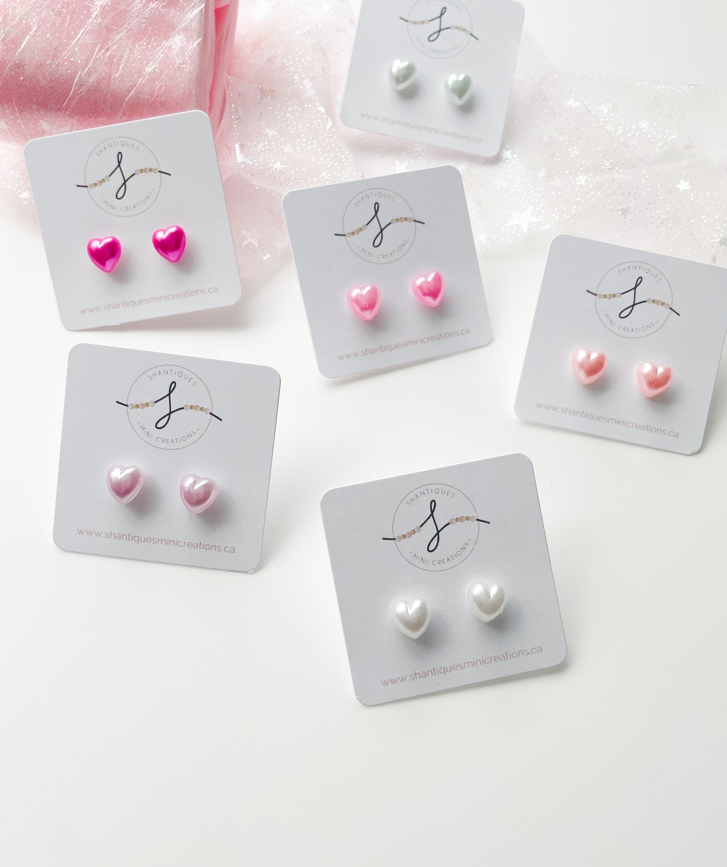 Metallic Hearts - Earrings