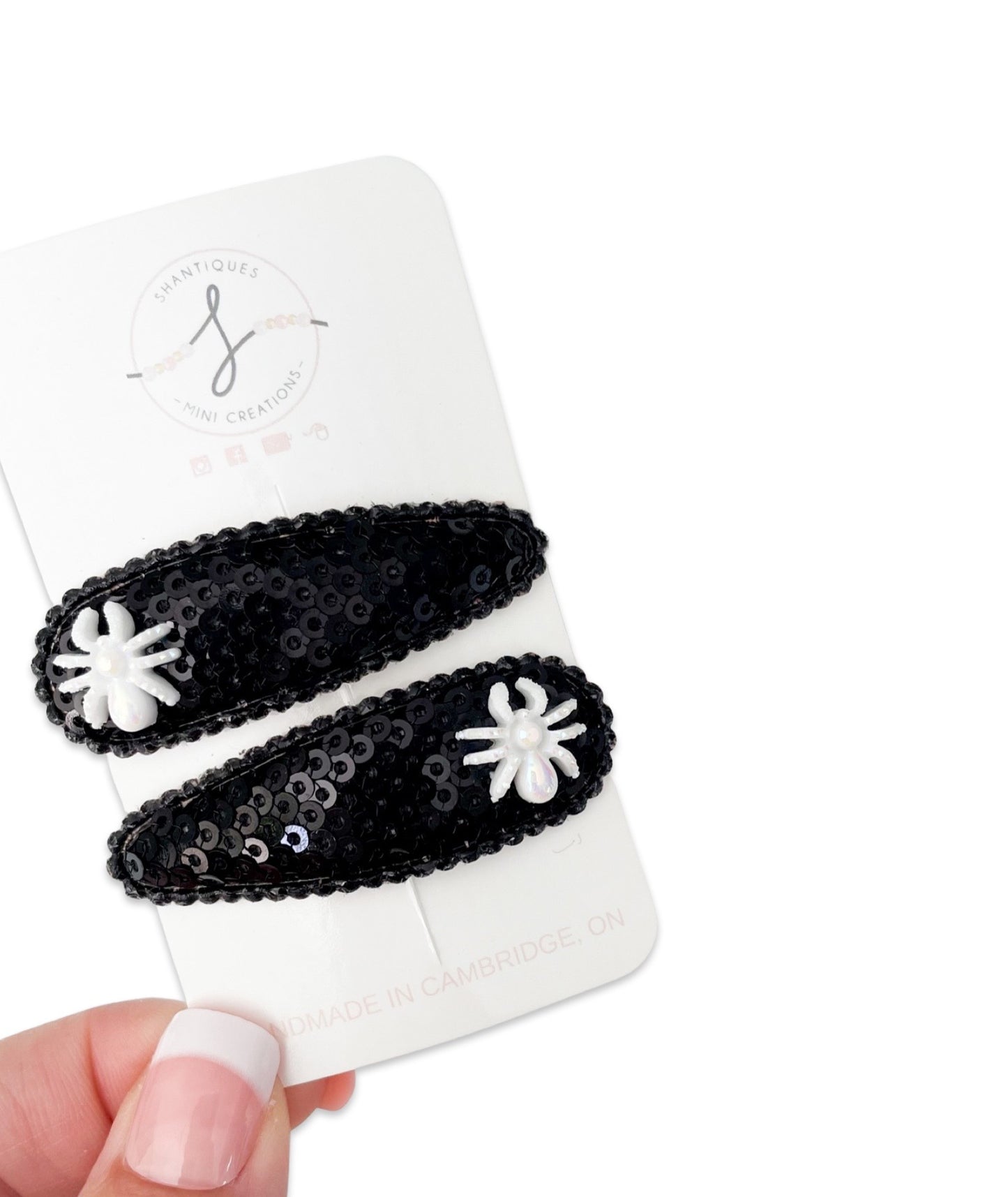 Snap Clip Sets - Glitter Sequin Halloween