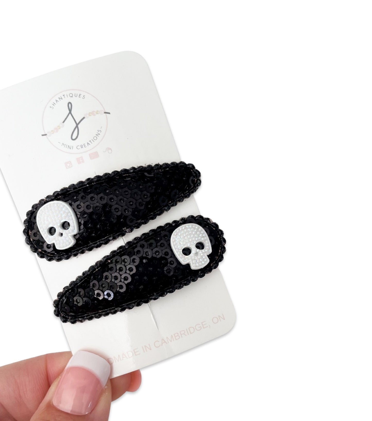 Snap Clip Sets - Glitter Sequin Halloween