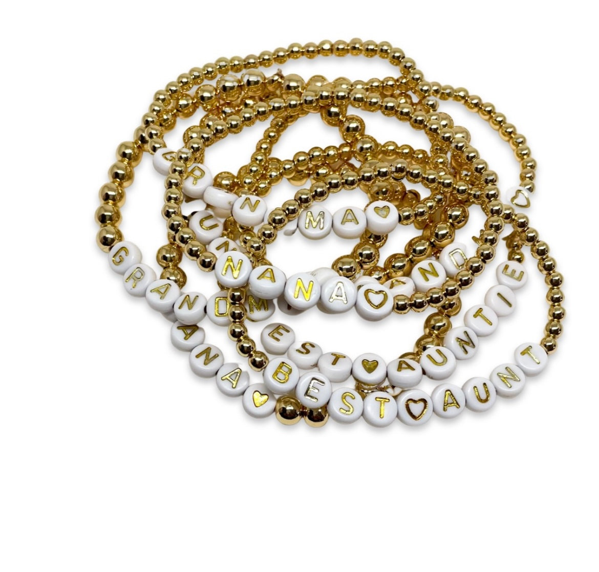 14K Gold Plated with name - Bracelets