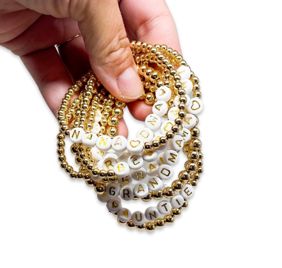 14K Gold Plated with name - Bracelets