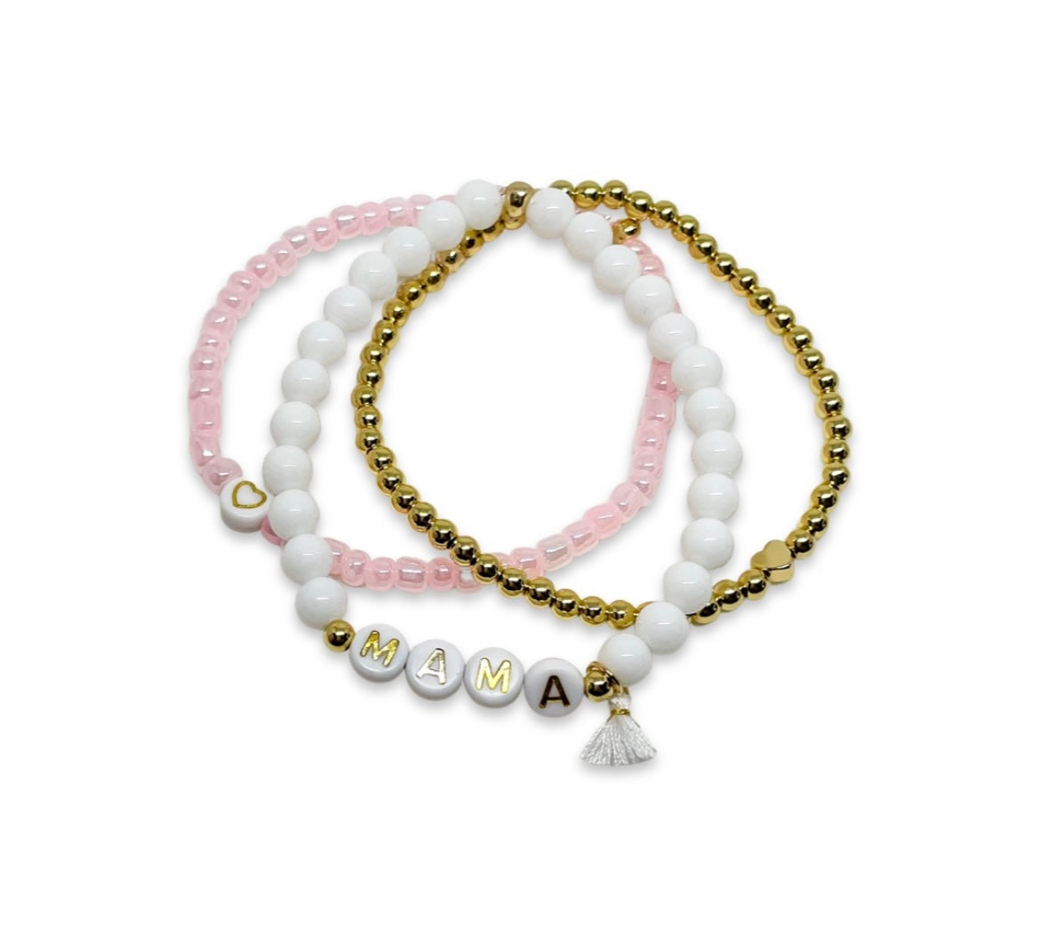 Mama/Initial Arm Stack - Bracelet Sets