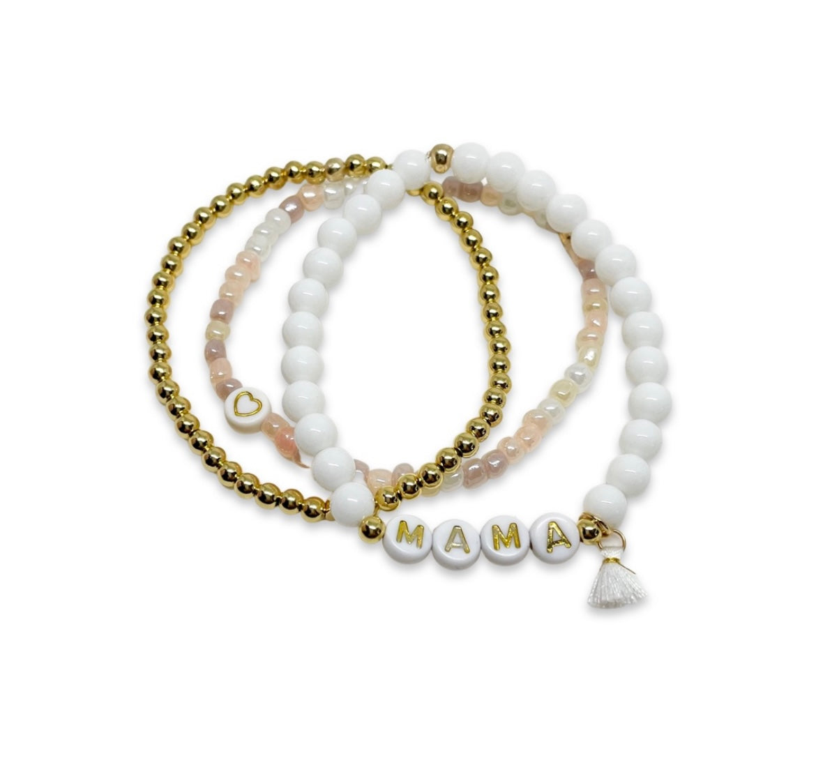 Mama/Initial Arm Stack - Bracelet Sets