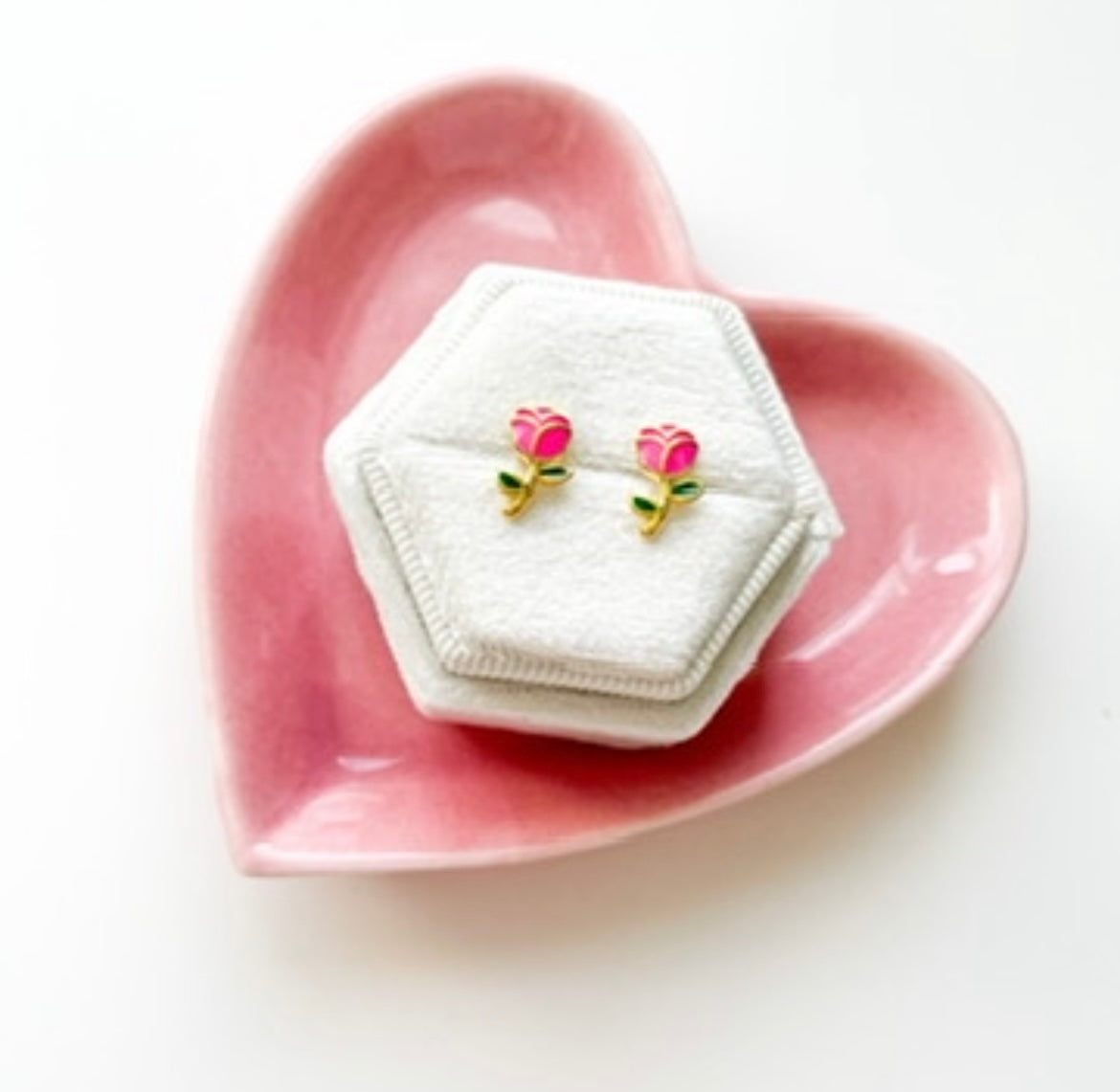 Earrings - Gold Roses