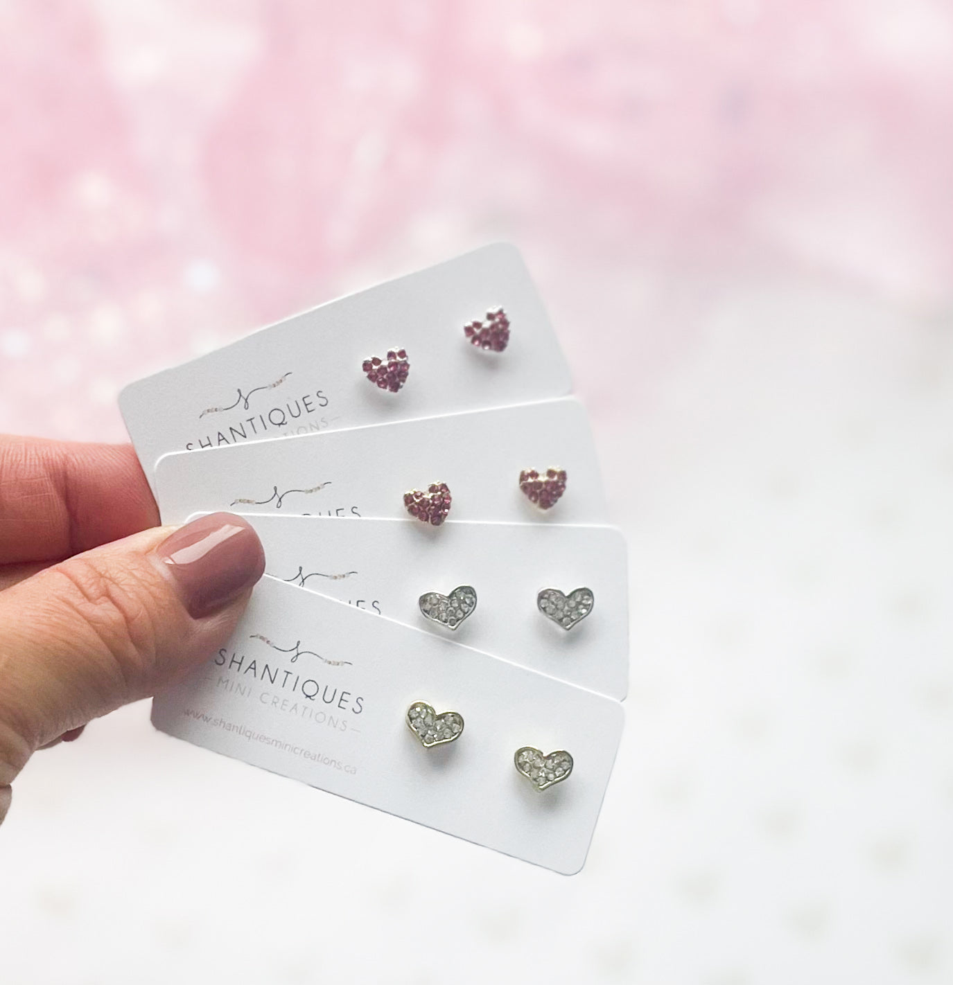 Diamond Hearts - Earrings