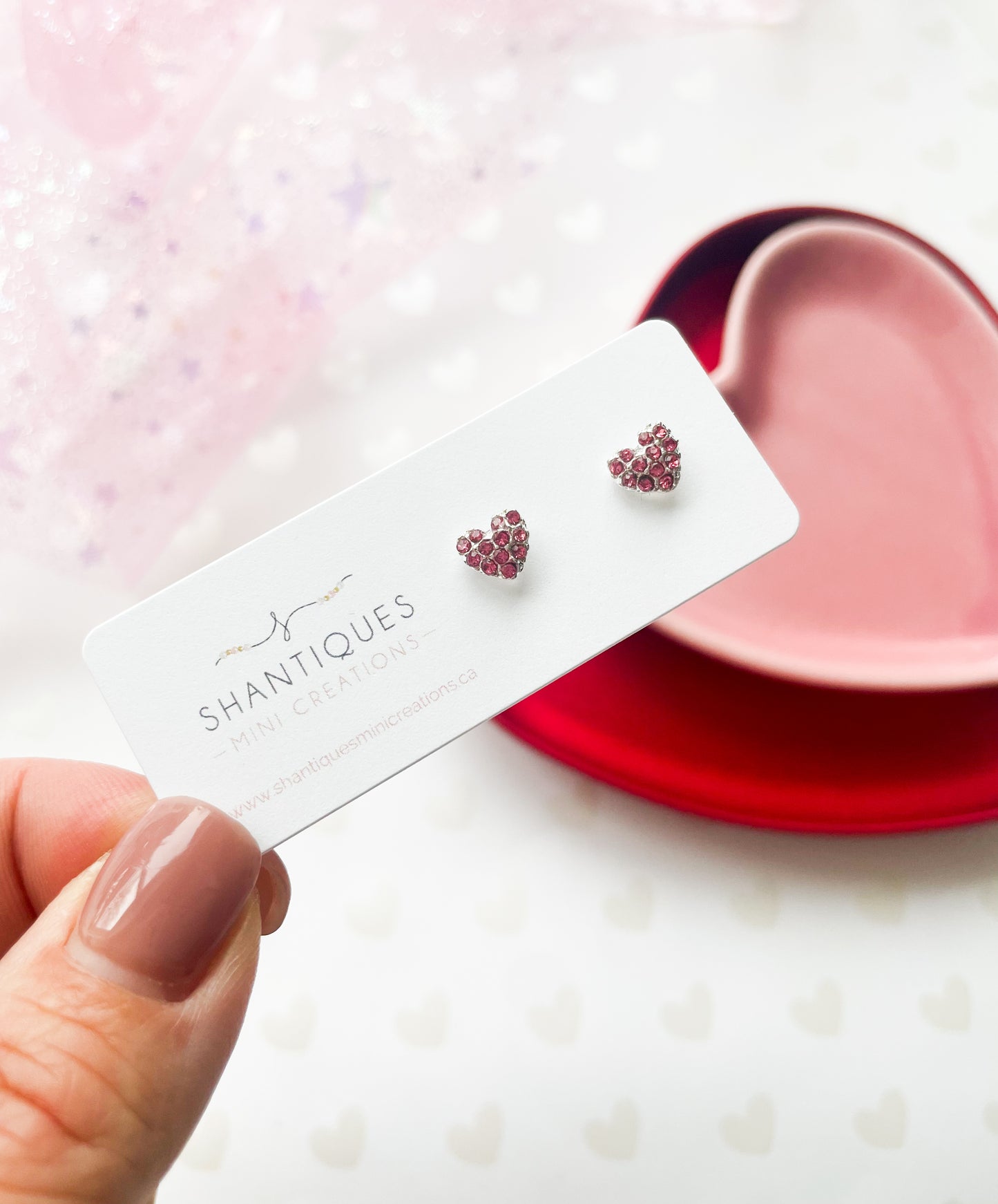 Diamond Hearts - Earrings