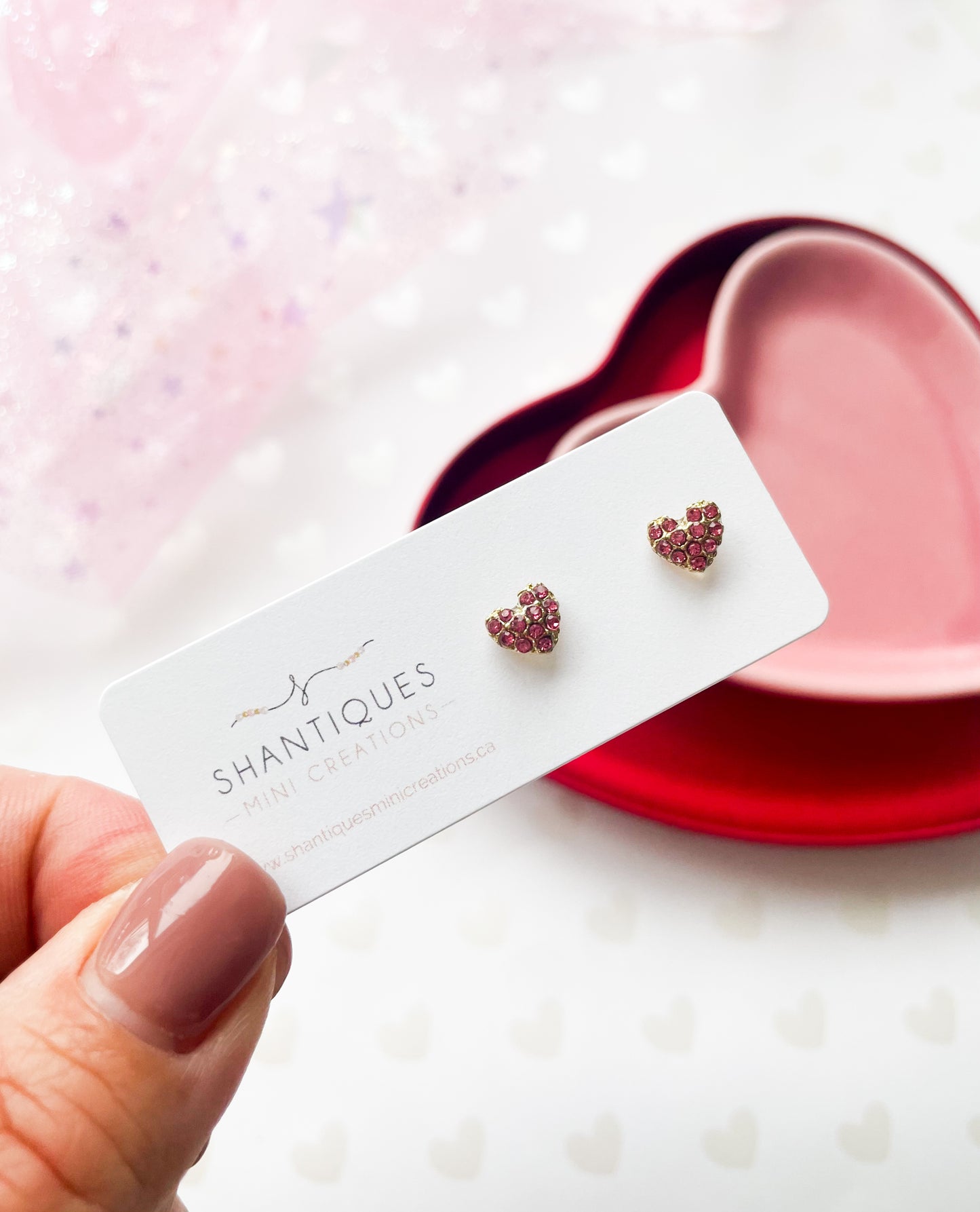Diamond Hearts - Earrings