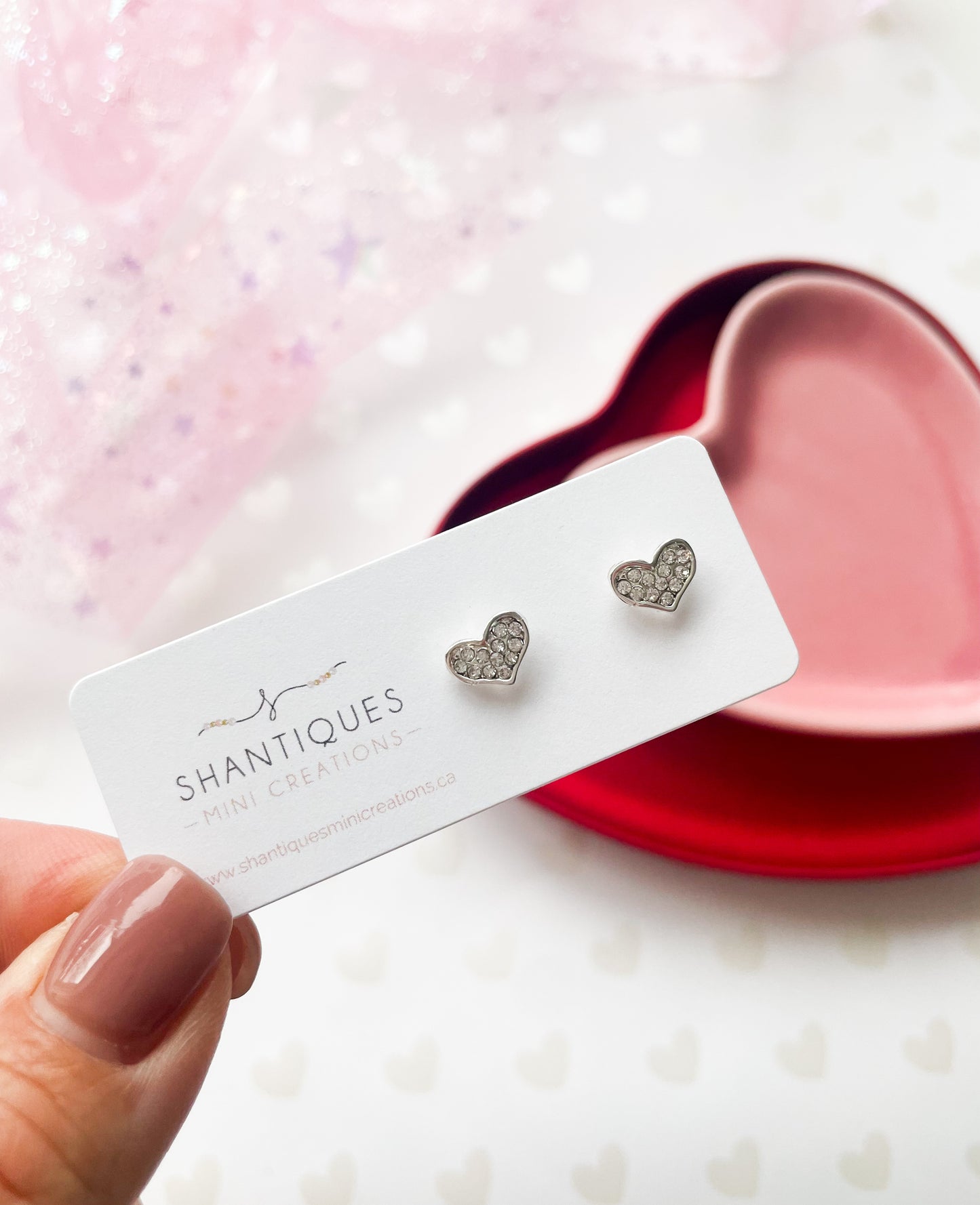 Diamond Hearts - Earrings