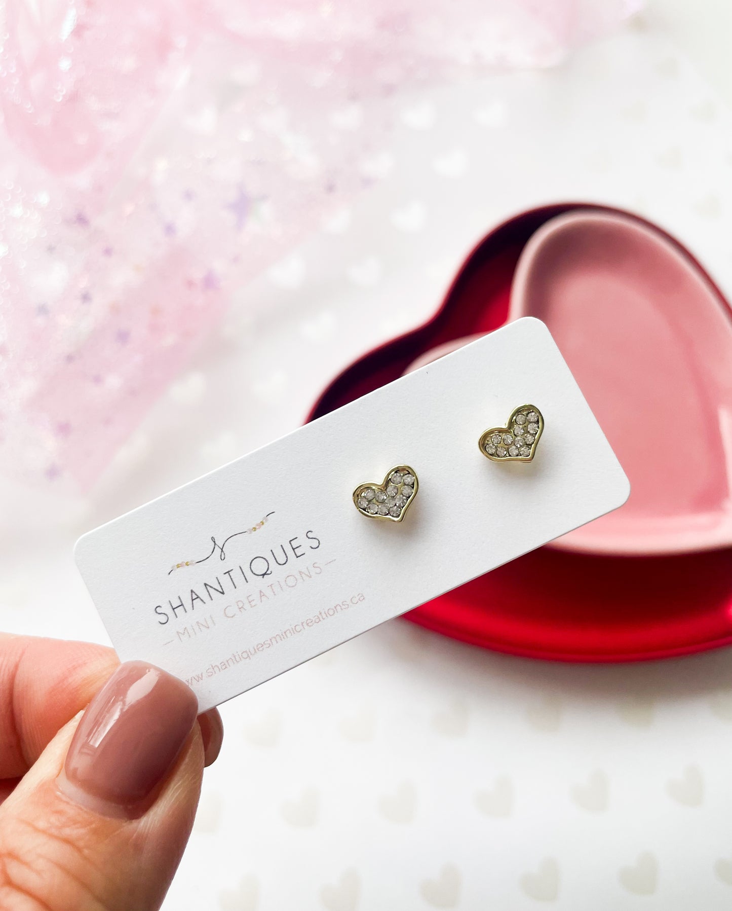Diamond Hearts - Earrings