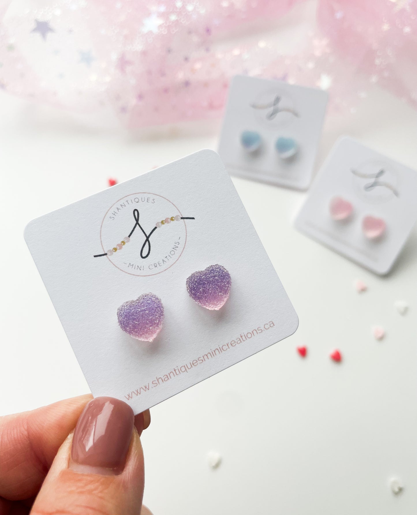 Candy Hearts - Earrings