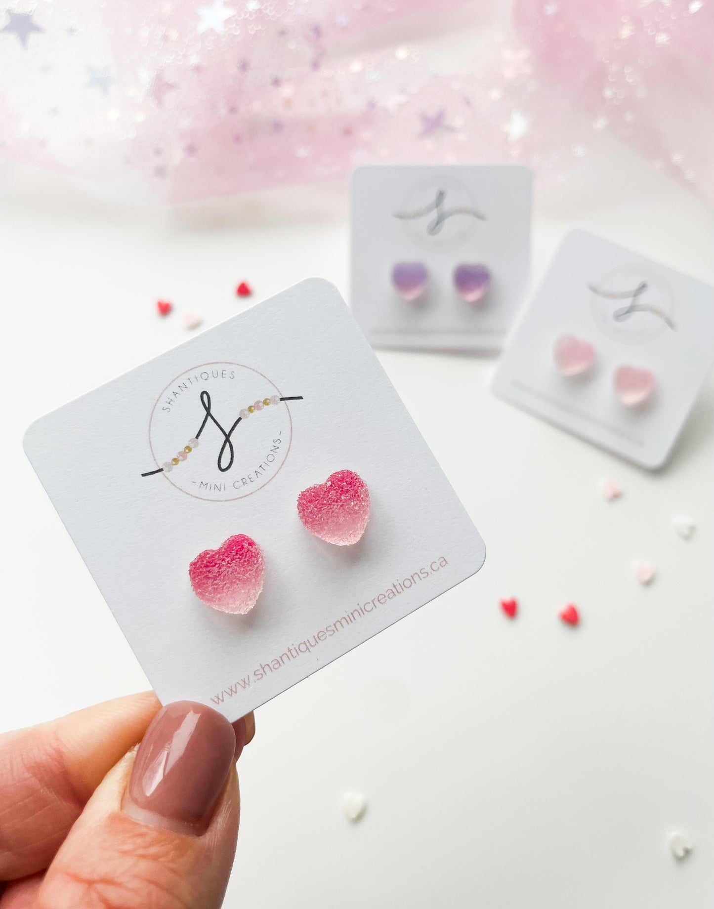 Candy Hearts - Earrings