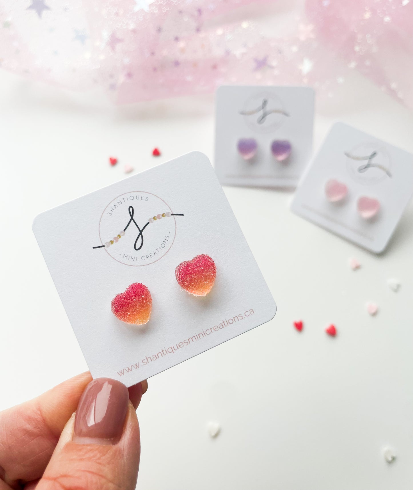 Candy Hearts - Earrings