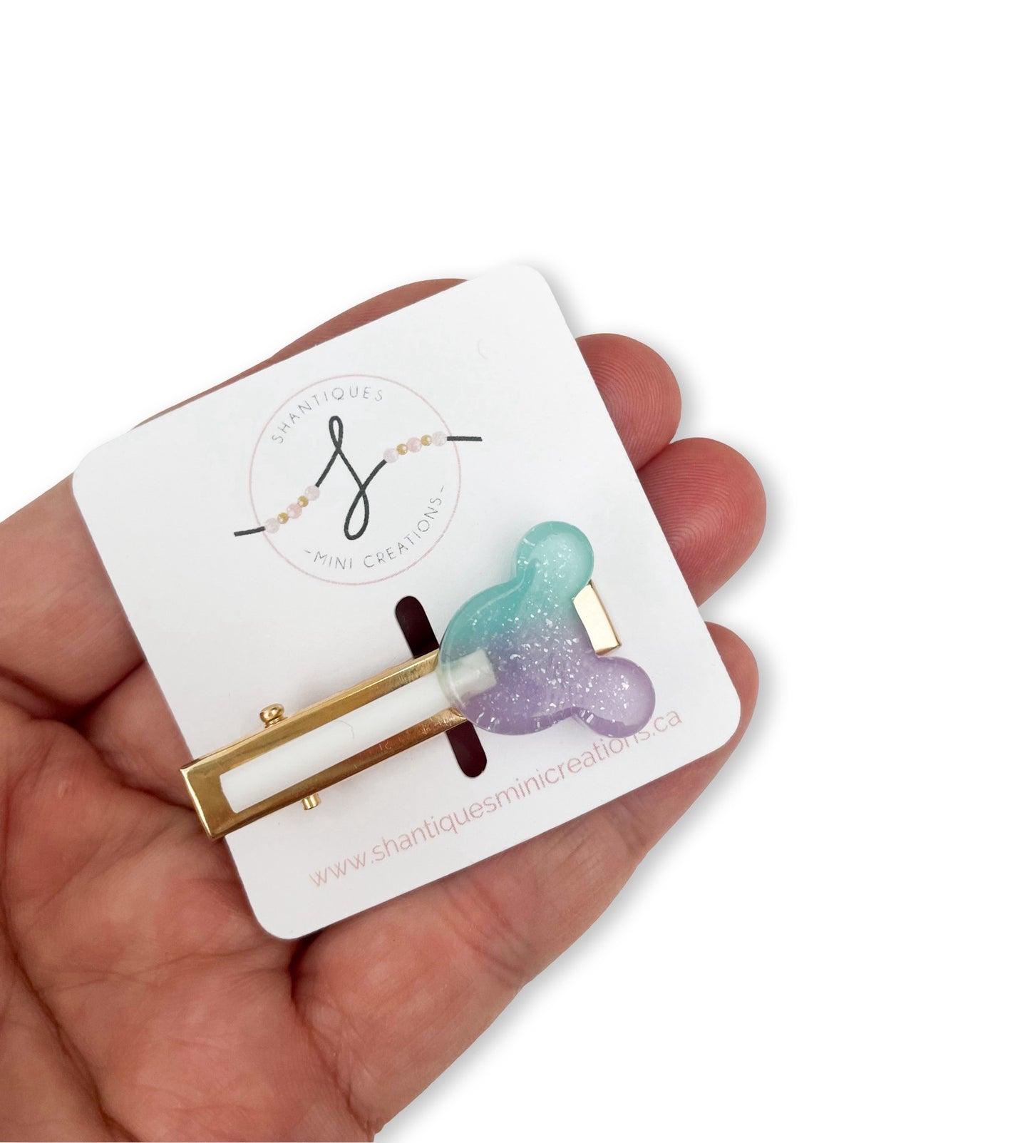 Alligator Bar Clips - Mouse Lollipop