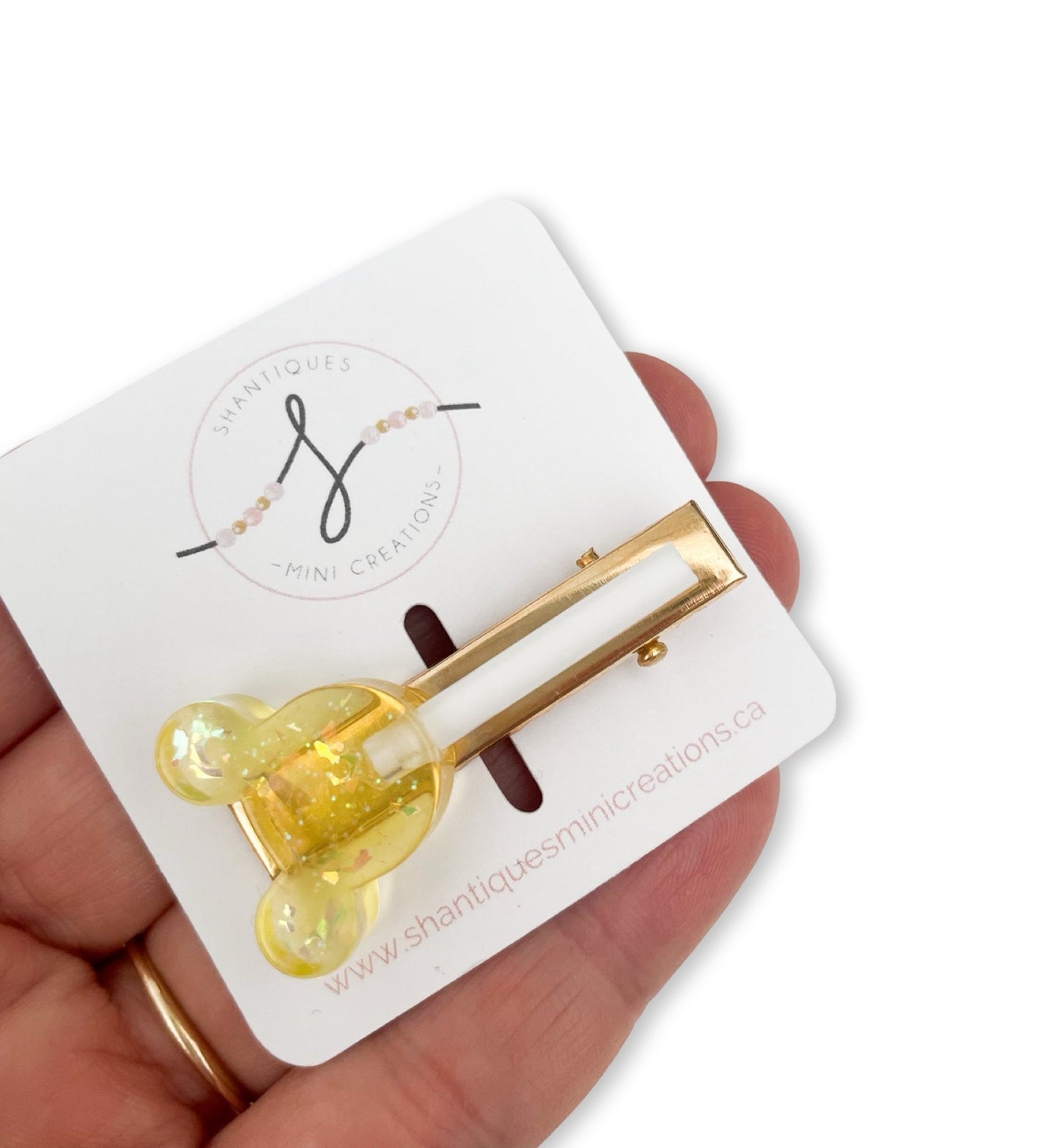 Alligator Bar Clips - Mouse Lollipop