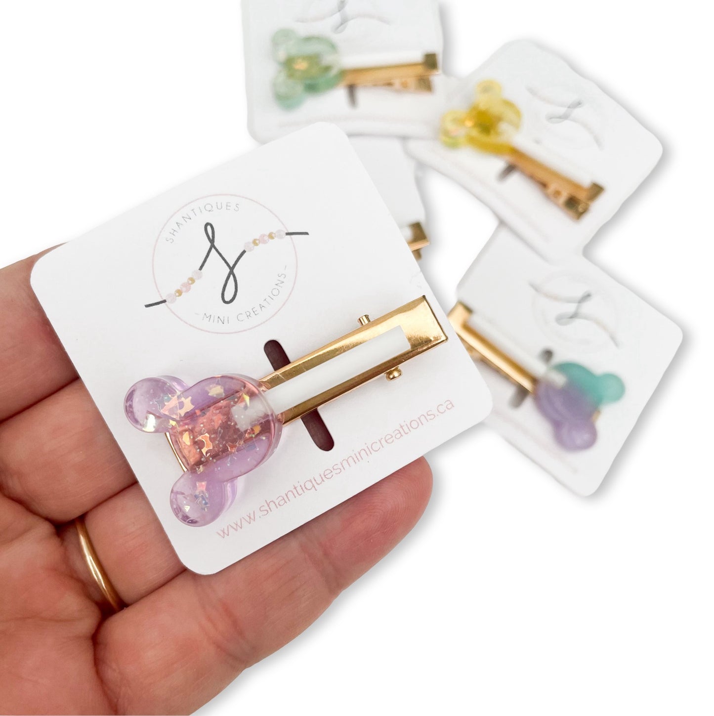 Alligator Bar Clips - Mouse Lollipop