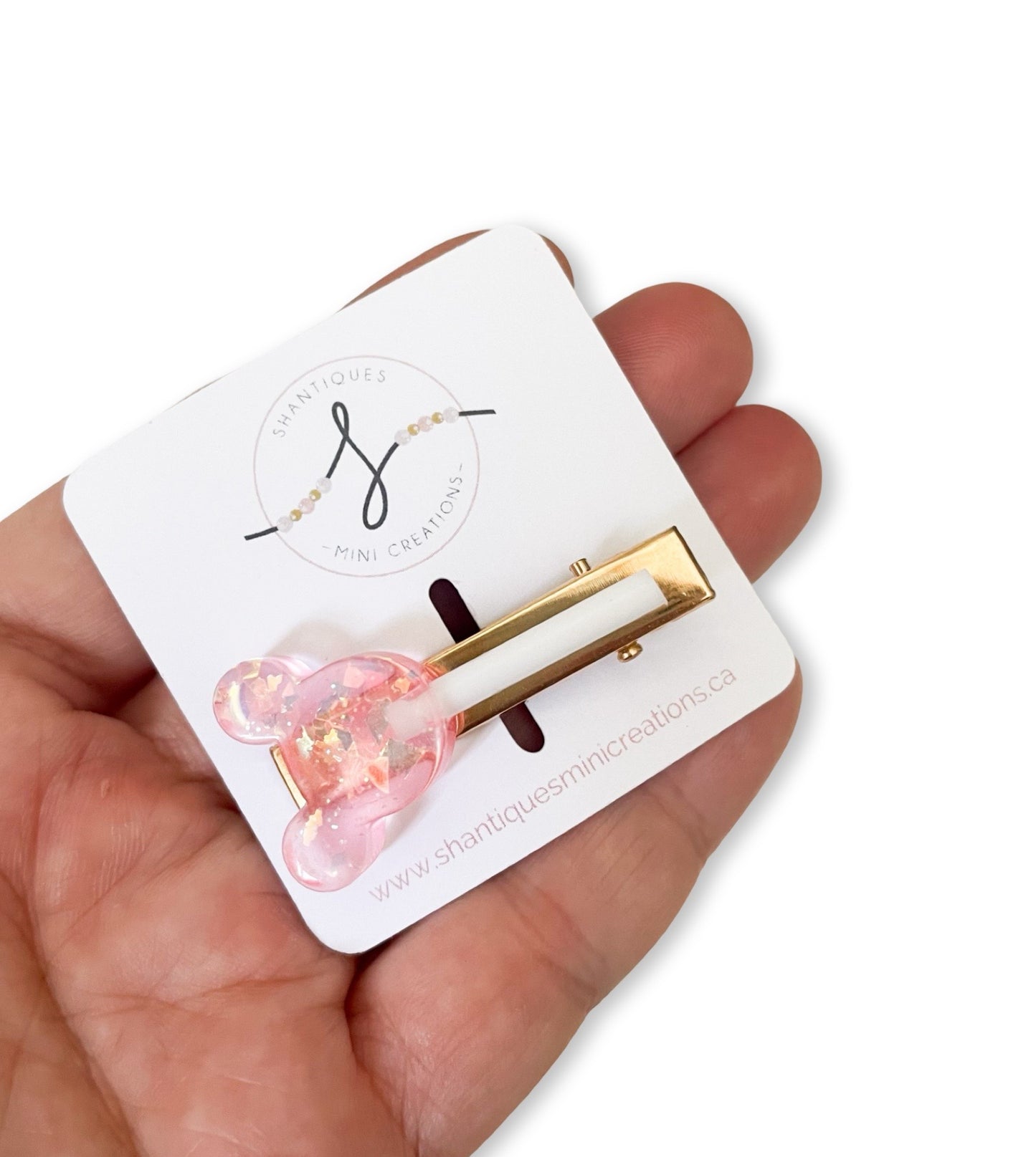 Alligator Bar Clips - Mouse Lollipop
