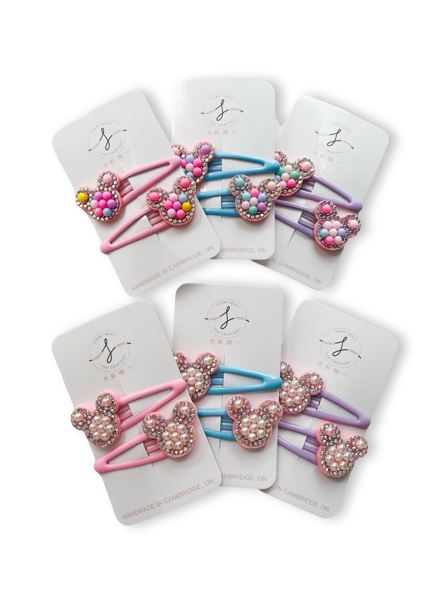 Snap Clip Sets - Pastel Mouse